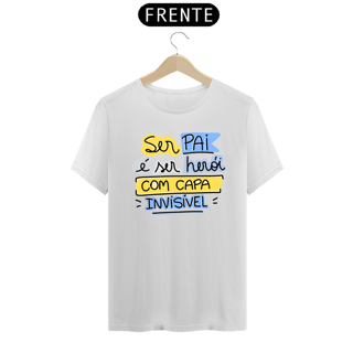 Nome do produto Camiseta masculina básica - dia dos pais - ser pai é ser herói