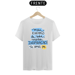 Nome do produto Camiseta masculina básica - dia dos pais - meu exemplo - arte azul