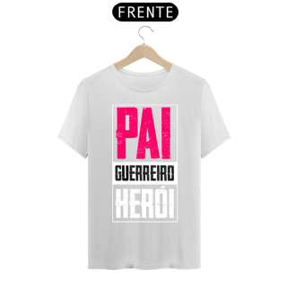 Nome do produto Camiseta masculina básica - dia dos pais - Pai-guerreiro-herói