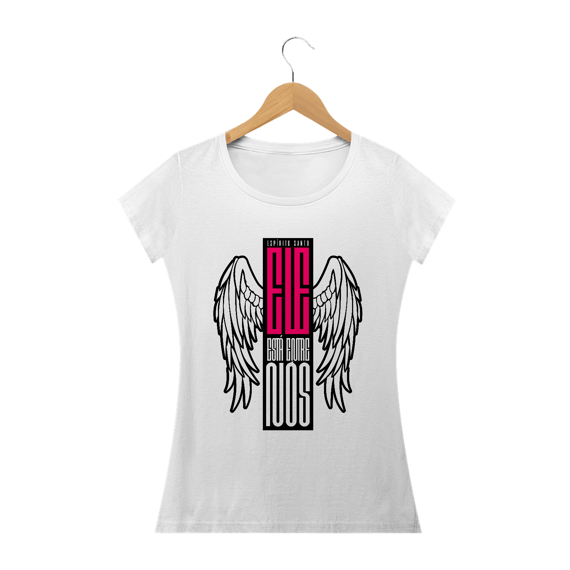 Camiseta feminina básica - Ele esta entre nós