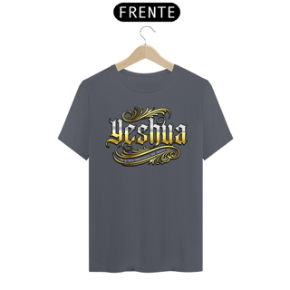 Nome do produto Camiseta masculina básica - Yeshua 3 - arte dourada