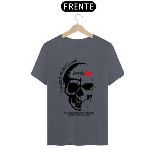 Nome do produto Camiseta masculina básica - o salário do pecado - caveira 