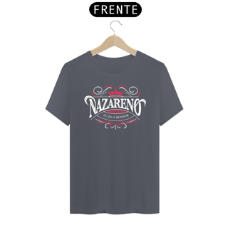 Nome do produto Camiseta masculina básica - nazareno - arte branca e vermelha