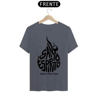 Nome do produto Camiseta masculina básica - Santo Espírito - arte preta