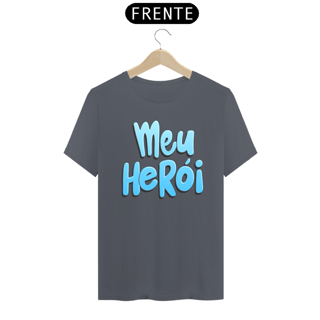 Nome do produto Camiseta masculina básica - dia dos pais - meu herói - arte azul