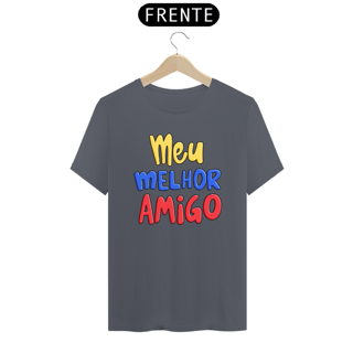 Nome do produto Camiseta masculina básica - dia dos pais - meu melhor amigo - arte colorida