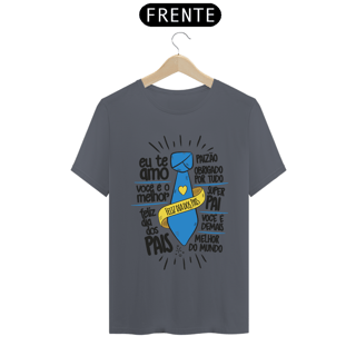 Nome do produto Camiseta masculina básica - dia dos pais - feliz dia dos pais - arte letra preta