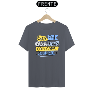 Nome do produto Camiseta masculina básica - dia dos pais - ser pai é ser herói