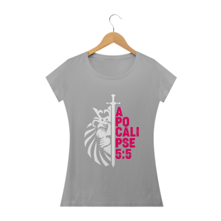 Nome do produto Camiseta feminina básica - Apocalipse 5:5