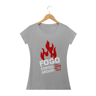 Nome do produto Camiseta feminina básica - Fogo consumidor 