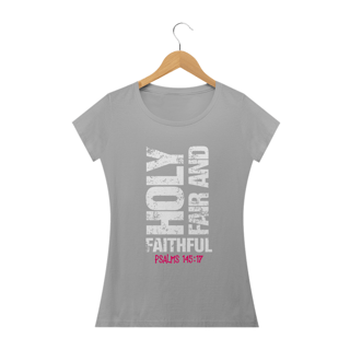 Nome do produto Camiseta feminina básica - Holy fair and faithful