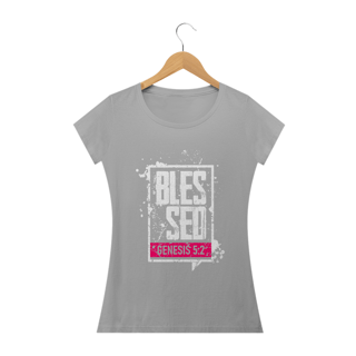 Nome do produto Camiseta feminina básica - Blessed