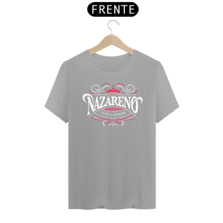 Nome do produto Camiseta masculina básica - nazareno - arte branca e vermelha