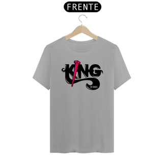 Nome do produto Camiseta masculina básica - King - arte preta