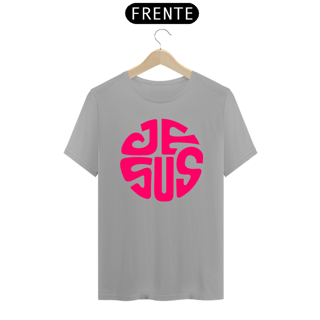 Nome do produto Camiseta masculina básica - Jesus - arte vemelha