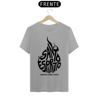 Nome do produto Camiseta masculina básica - Santo Espírito - arte preta