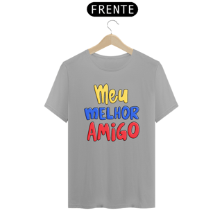 Nome do produto Camiseta masculina básica - dia dos pais - meu melhor amigo - arte colorida