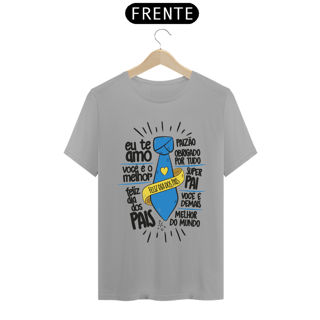Nome do produto Camiseta masculina básica - dia dos pais - feliz dia dos pais - arte letra preta