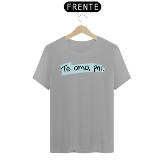Nome do produto Camiseta masculina básica - dia dos pais - te amo pai - arte azul