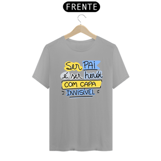 Nome do produto Camiseta masculina básica - dia dos pais - ser pai é ser herói