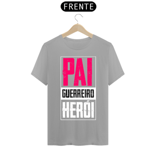 Nome do produto Camiseta masculina básica - dia dos pais - Pai-guerreiro-herói