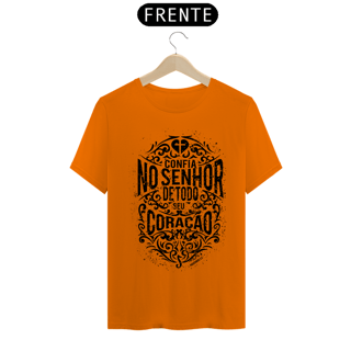 Nome do produto Camiseta masculina básica - Confia no Senhor - arte preta