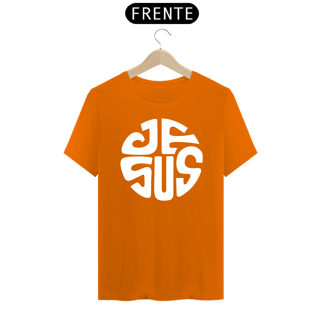 Nome do produto Camiseta masculina básica - Jesus - arte branca