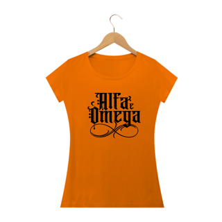 Nome do produto Camiseta feminina básica - Alfa e omega