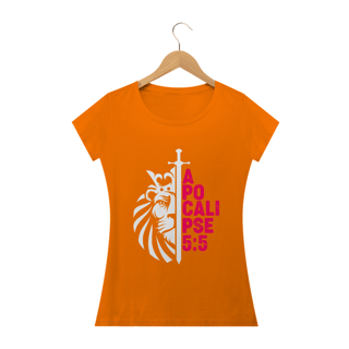 Nome do produto Camiseta feminina básica - Apocalipse 5:5
