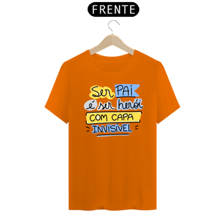 Nome do produto Camiseta masculina básica - dia dos pais - ser pai é ser herói