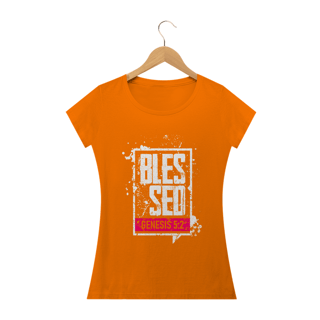 Nome do produto Camiseta feminina básica - Blessed