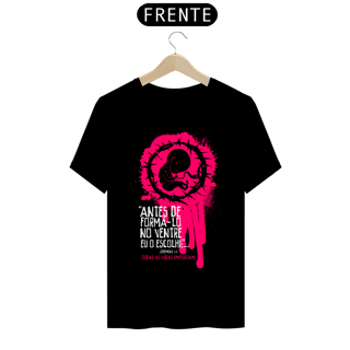 Camiseta masculina básica - Antes de formá-lo - arte vermelha e branca
