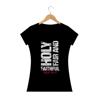 Nome do produto Camiseta feminina básica - Holy fair and faithful