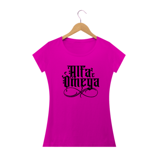 Nome do produto Camiseta feminina básica - Alfa e omega