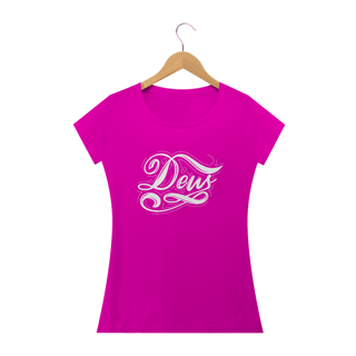 Nome do produto Camisa básica feminina - Deus