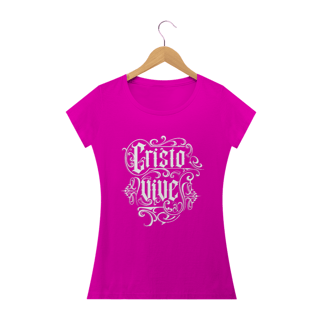 Nome do produto Camisa básica feminina - Cristo vive 
