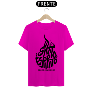 Nome do produto Camiseta masculina básica - Santo Espírito - arte preta