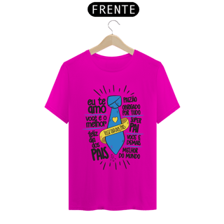 Nome do produto Camiseta masculina básica - dia dos pais - feliz dia dos pais - arte letra preta