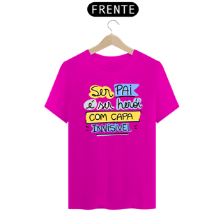 Nome do produto Camiseta masculina básica - dia dos pais - ser pai é ser herói