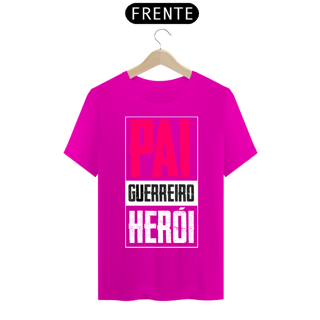 Nome do produto Camiseta masculina básica - dia dos pais - Pai-guerreiro-herói
