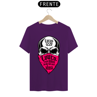 Nome do produto Camiseta masculina básica - Lucas 12:20