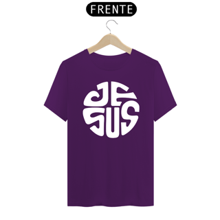 Nome do produto Camiseta masculina básica - Jesus - arte branca