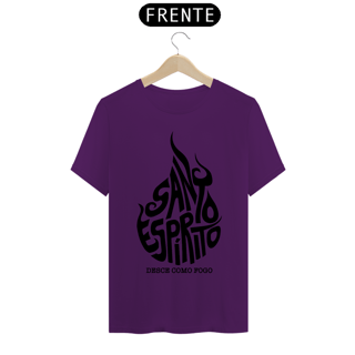 Nome do produto Camiseta masculina básica - Santo Espírito - arte preta