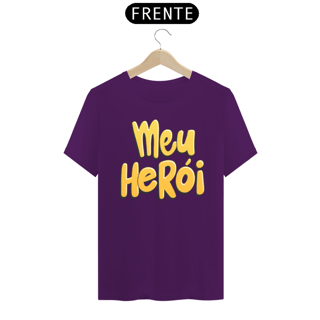 Nome do produto Camiseta masculina básica - dia dos pais - meu herói
