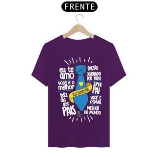Nome do produto Camiseta masculina básica - dia dos pais - feliz dia dos pais - arte letras brancas