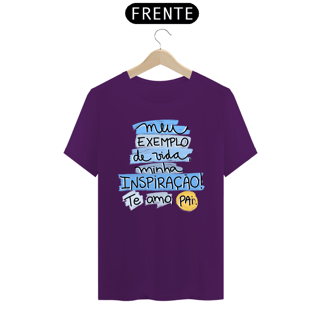 Nome do produto Camiseta masculina básica - dia dos pais - meu exemplo - arte azul