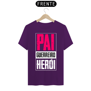 Nome do produto Camiseta masculina básica - dia dos pais - Pai-guerreiro-herói
