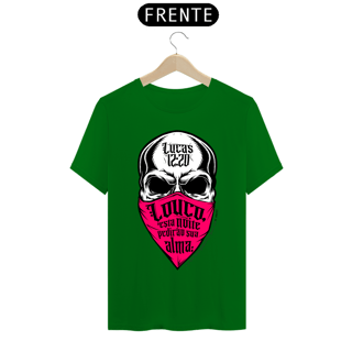 Nome do produto Camiseta masculina básica - Lucas 12:20