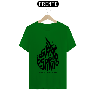 Nome do produto Camiseta masculina básica - Santo Espírito - arte preta