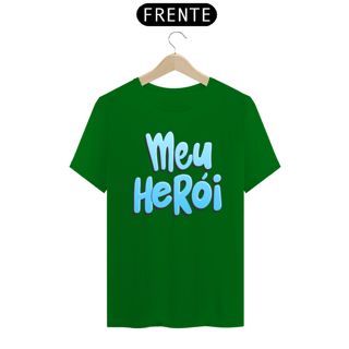 Nome do produto Camiseta masculina básica - dia dos pais - meu herói - arte azul